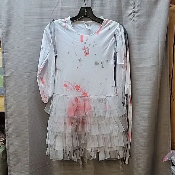 Girls Ghostly Zombie Dress Costume (8-10 yrs) MED - Picture 2 of 9